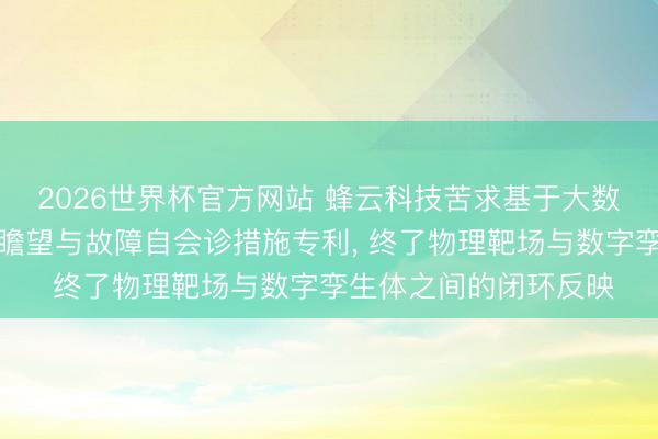 2026世界杯官方网站 蜂云科技苦求基于大数据的密码靶场健康度瞻望与故障自会诊措施专利, 终了物理靶场与数字孪生体之间的闭环反映