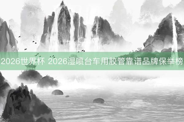 2026世界杯 2026湿喷台车用胶管靠谱品牌保举榜